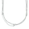 Native American Hand Strung Liquid Silver 5-Strand Necklace X10815